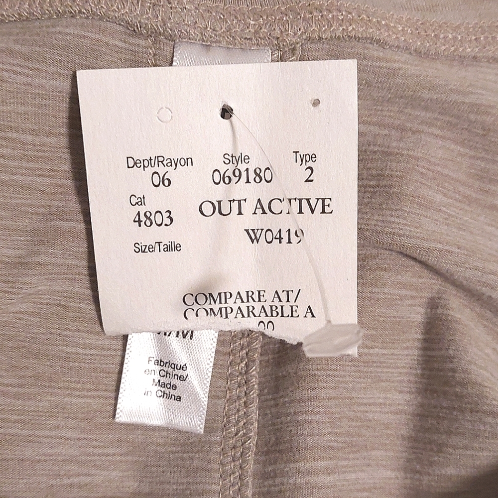 📣 Kyodan Women's Oatmeal Short Sleeved Drawstring Soft Midi Dress NWT Size M - Picture 9 of 10
